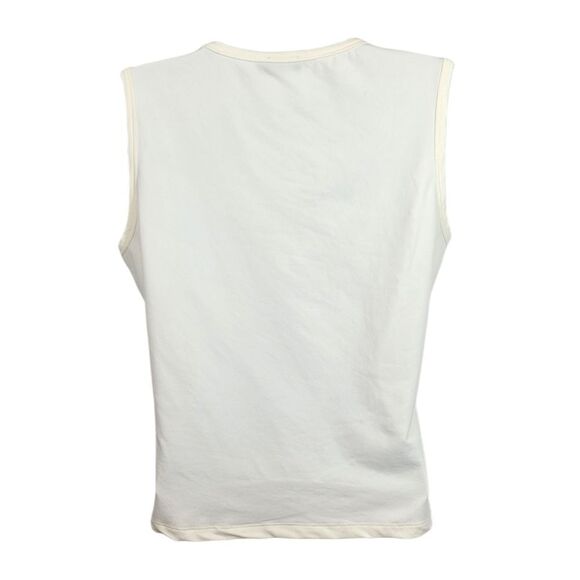 NEW Vintage Kors Michael Kors Layering Sleeveless Shell Tank Top in Ivory Size M - Picture 3 of 7